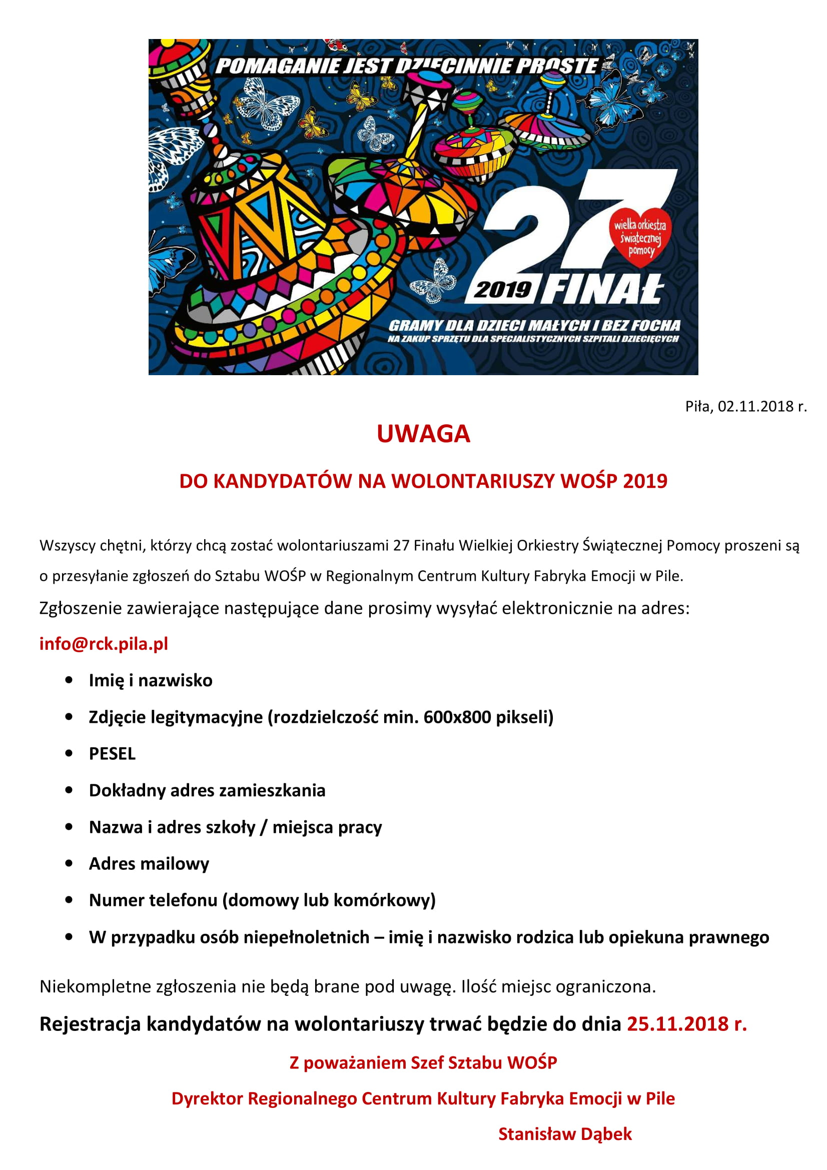 WOSP Wolonatriusze 2019 1